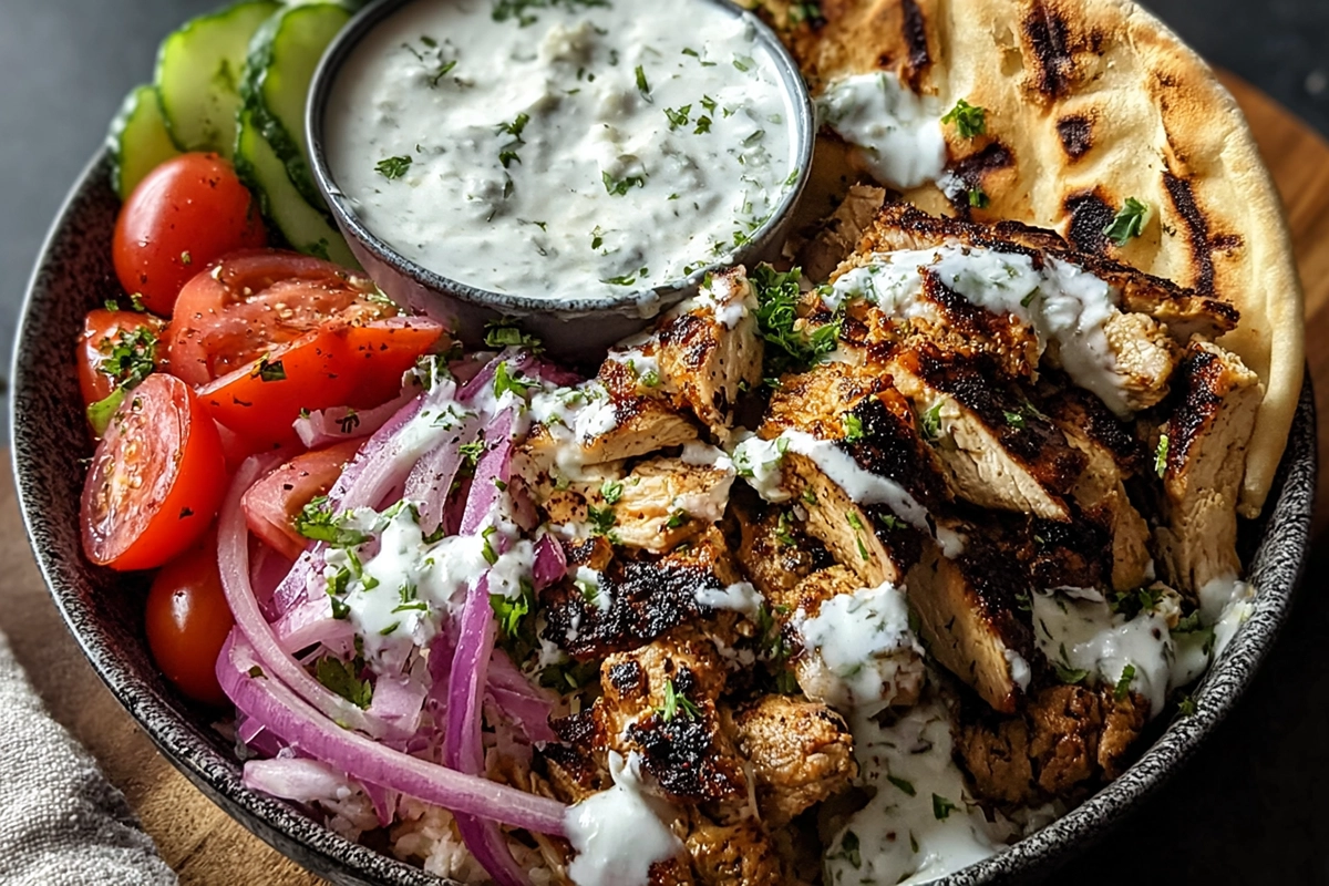 Greek Chicken Gyro Bowl