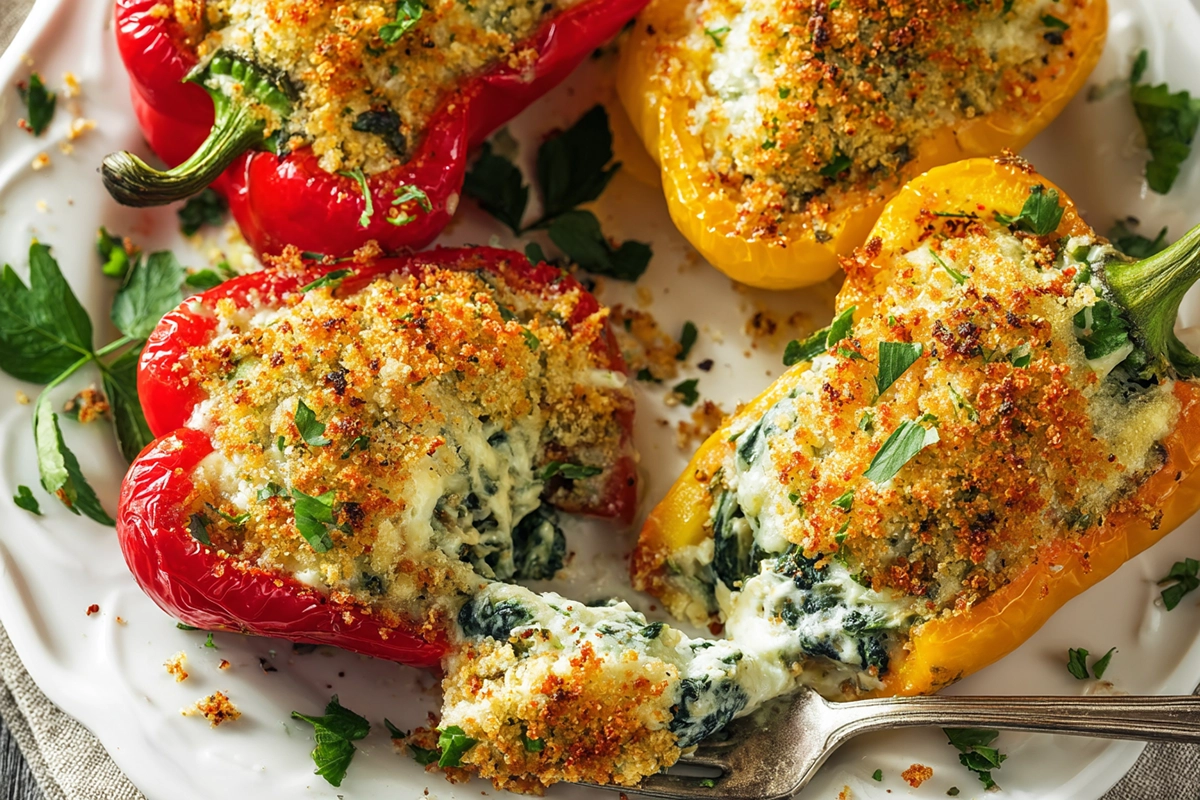 poivrons farcis à la ricotta