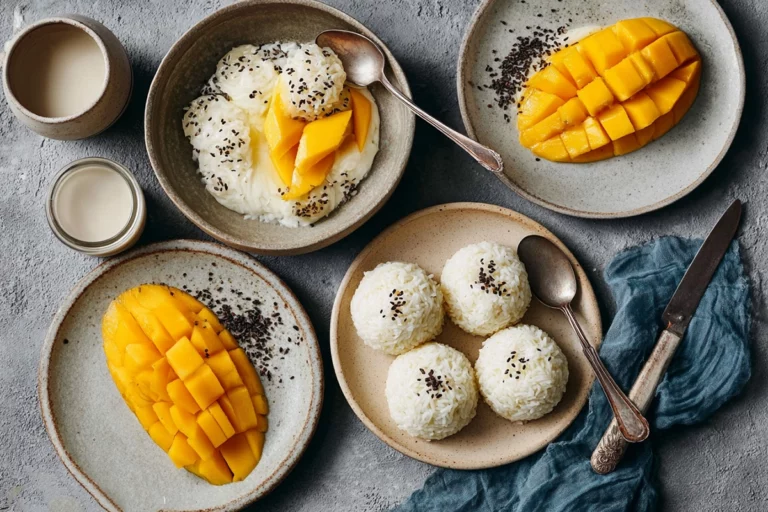 Riz gluant à la mangue