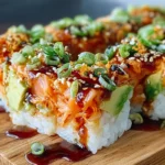 Spicy Salmon Sushi Bake