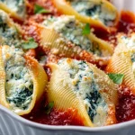 coquilles farcies aux épinards et ricotta