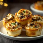 bouchées croustillantes champignons gratinés