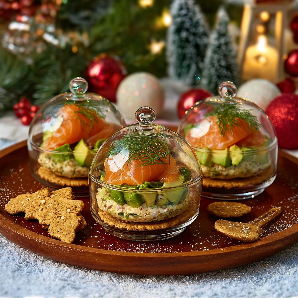 Boules de Noël au saumon : l’entrée de Noël chic et facile 3 boules de Noël au saumon