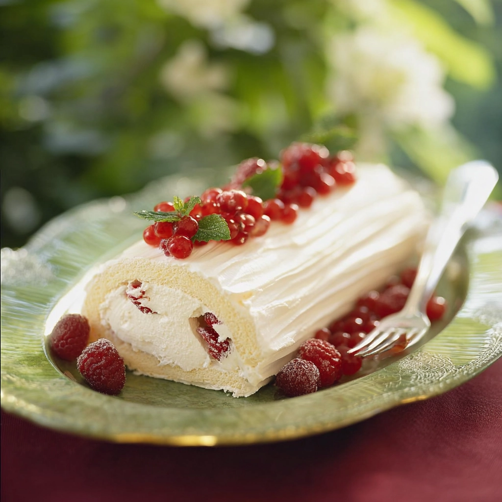 bûche aux trois garnitures de Noël