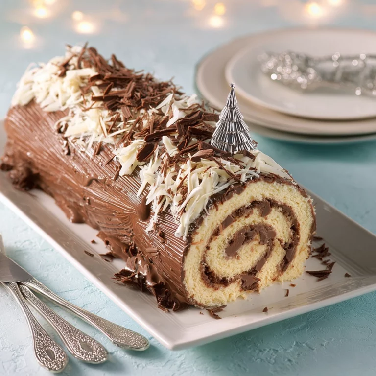 bûche choco-érable traditionnelle