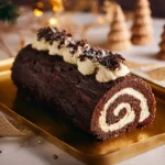 bûche chocolat traditionnelle de Noël