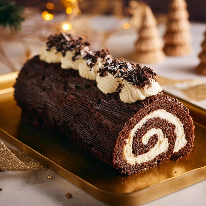 Bûche chocolat : la recette classique et irrésistible de Noël 3 bûche chocolat traditionnelle de Noël
