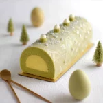 Bûche citron chocolat blanc matcha