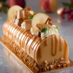 bûche de Noël caramel pomme spéculoos