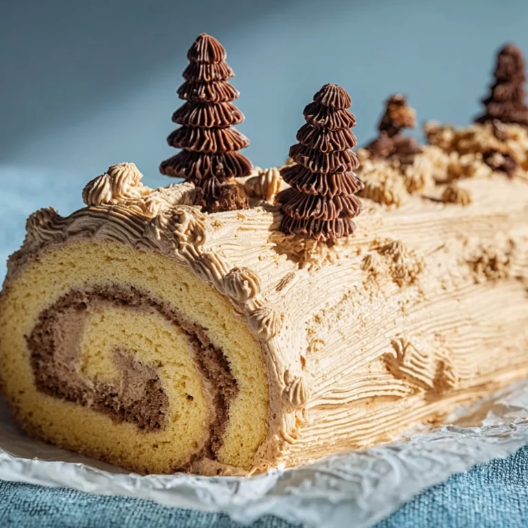 bûche moka dessert de Noël au café