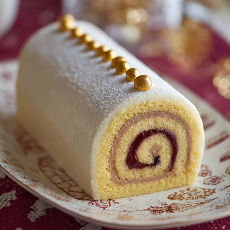 bûche poires fruits rouges dessert de Noël