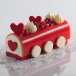 bûche vanille fruits rouges dessert de Noël