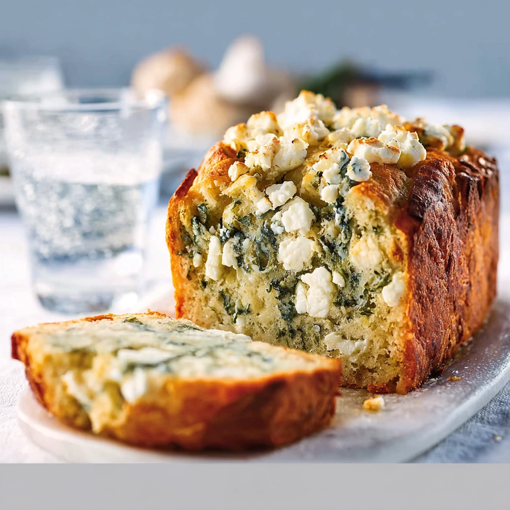 cake spanakopita grec aux épinards et feta