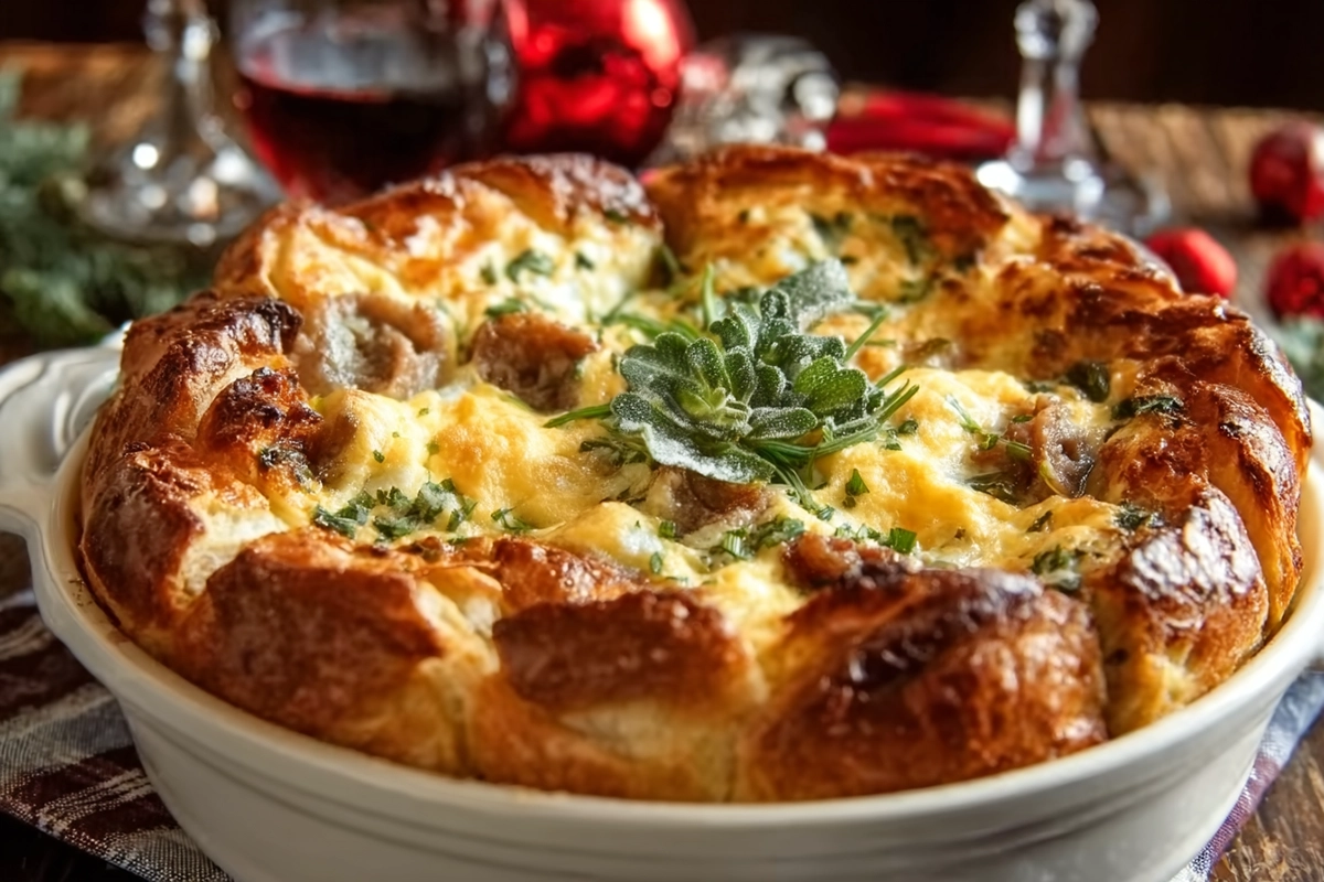 casserole petit déjeuner croissant