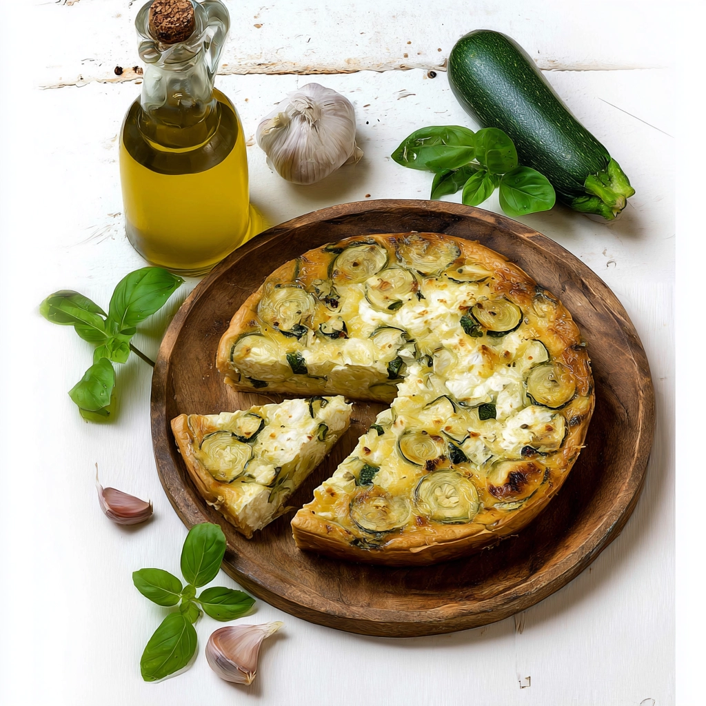 clafoutis courgettes feta doré