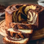 gâteau marbré chocolat vanille maison