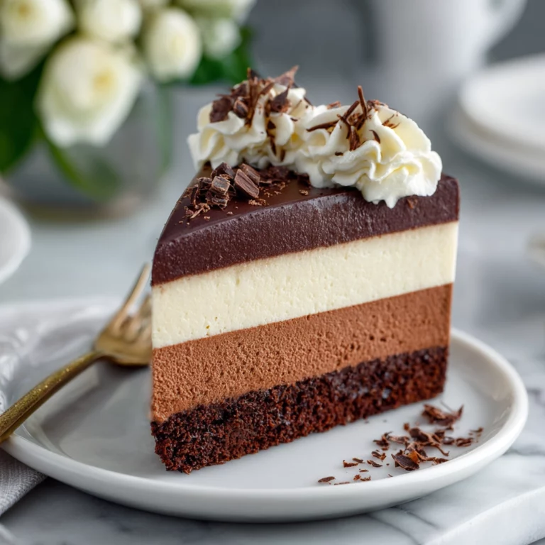 gâteau trois mousses chocolat