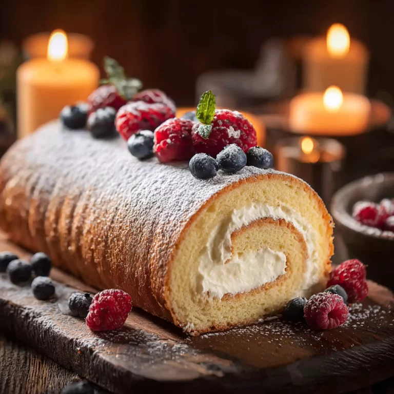 génoise pour bûche dorée