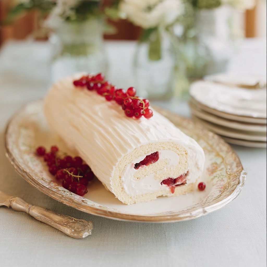 Bûche aux trois garnitures : une recette festive irrésistible pour Noël 5 glaçage chocolat blanc bûche