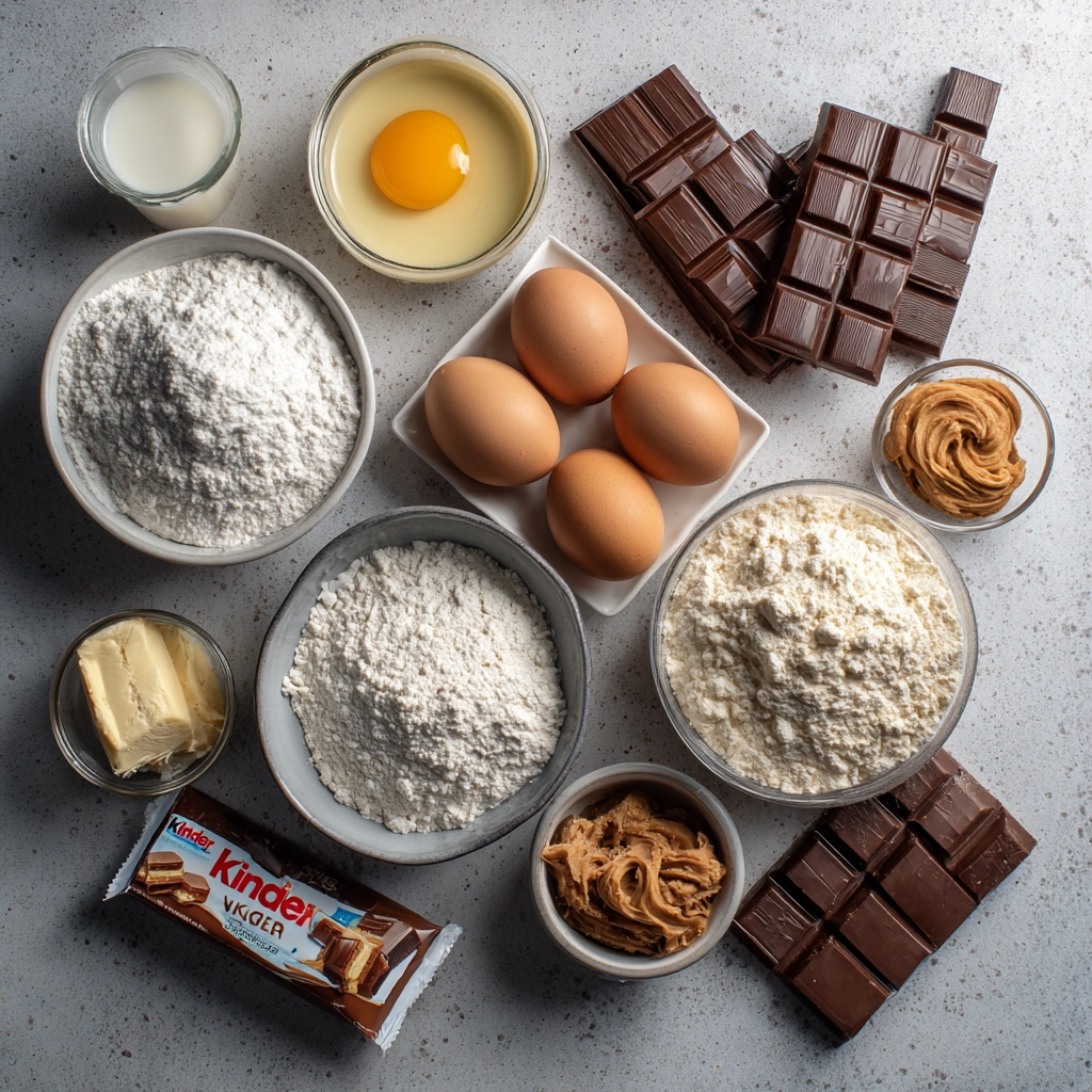 Layer Cake au Kinder : un gâteau de fête irrésistiblement gourmand 5 ingrédients layer cake Kinder