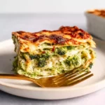 lasagnes végétariennes au brocoli dorées