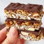 Mini barre vegan au beurre de cacahuète et chocolat