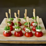 mini brochettes à l’italienne apéritif estival