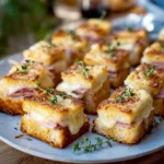 mini croque-monsieur apéritif dorés