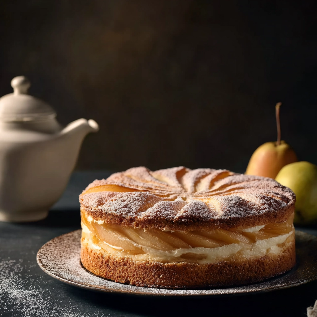 part de gâteau au yaourt pommes