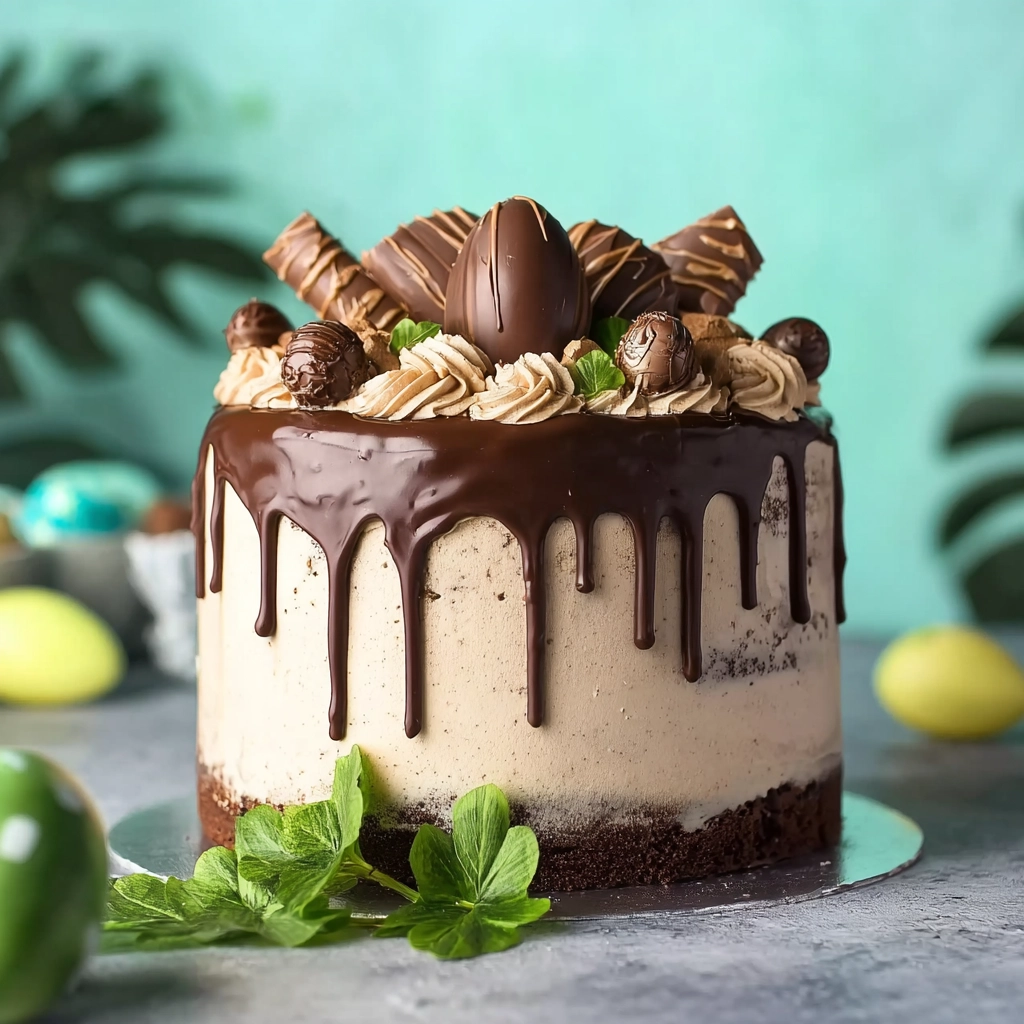 part de layer cake Kinder Bueno