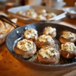 petits champignons farcis apéritif