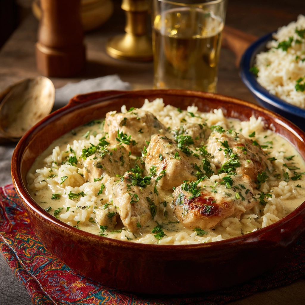 poulet-cremeux-riz