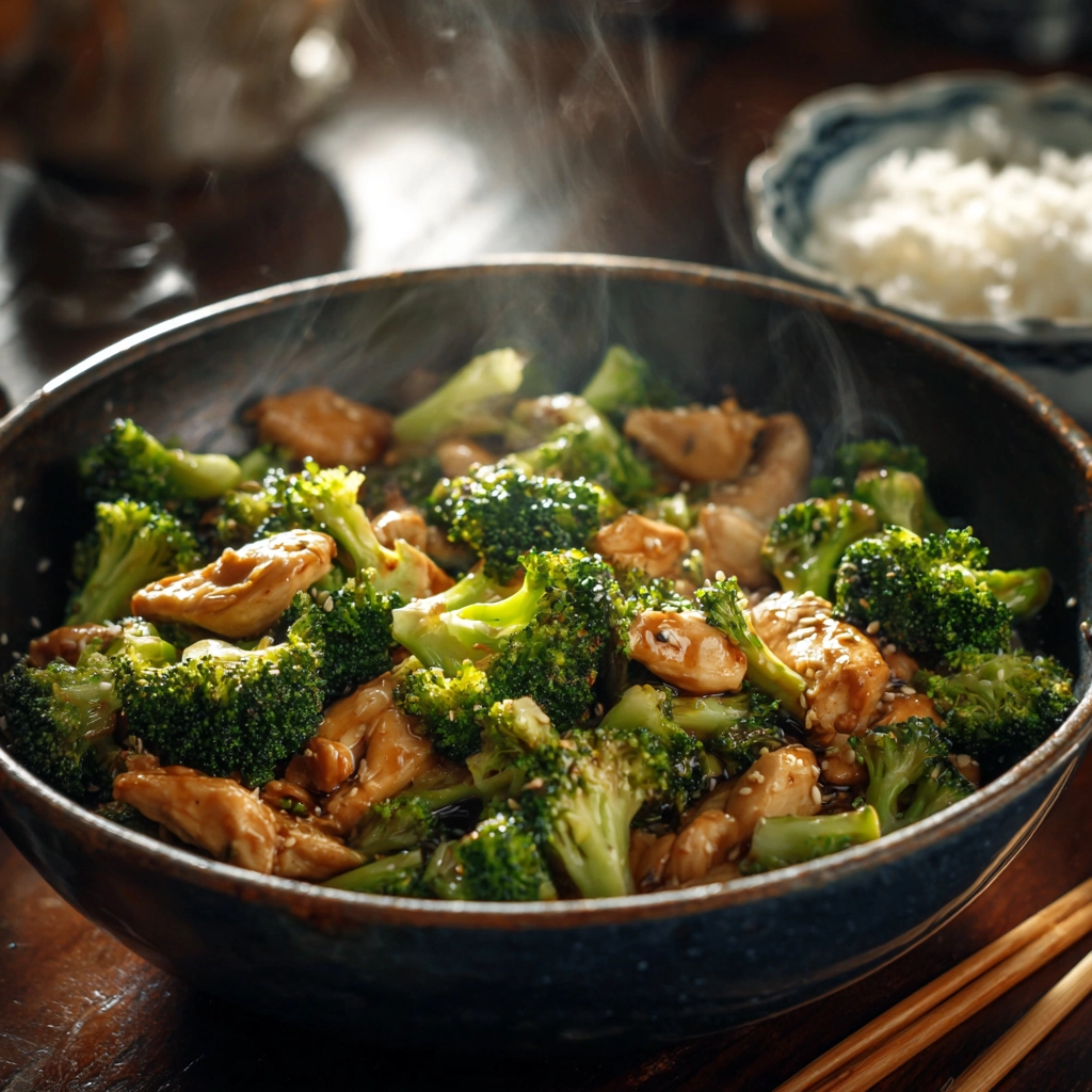 sauté de poulet et brocoli