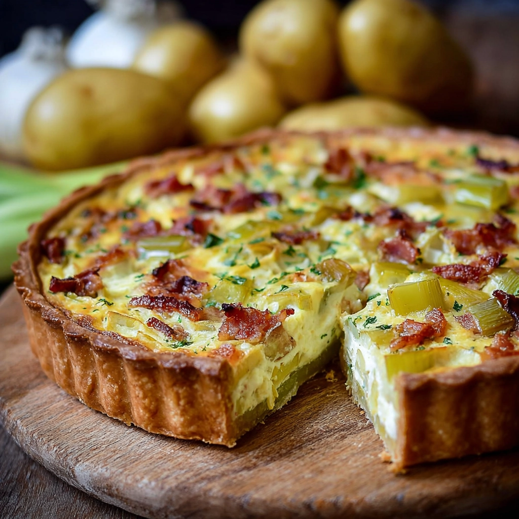 tarte aux poireaux façon grand-mère maison