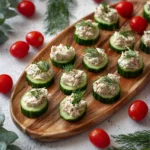 toasts de concombre au thon