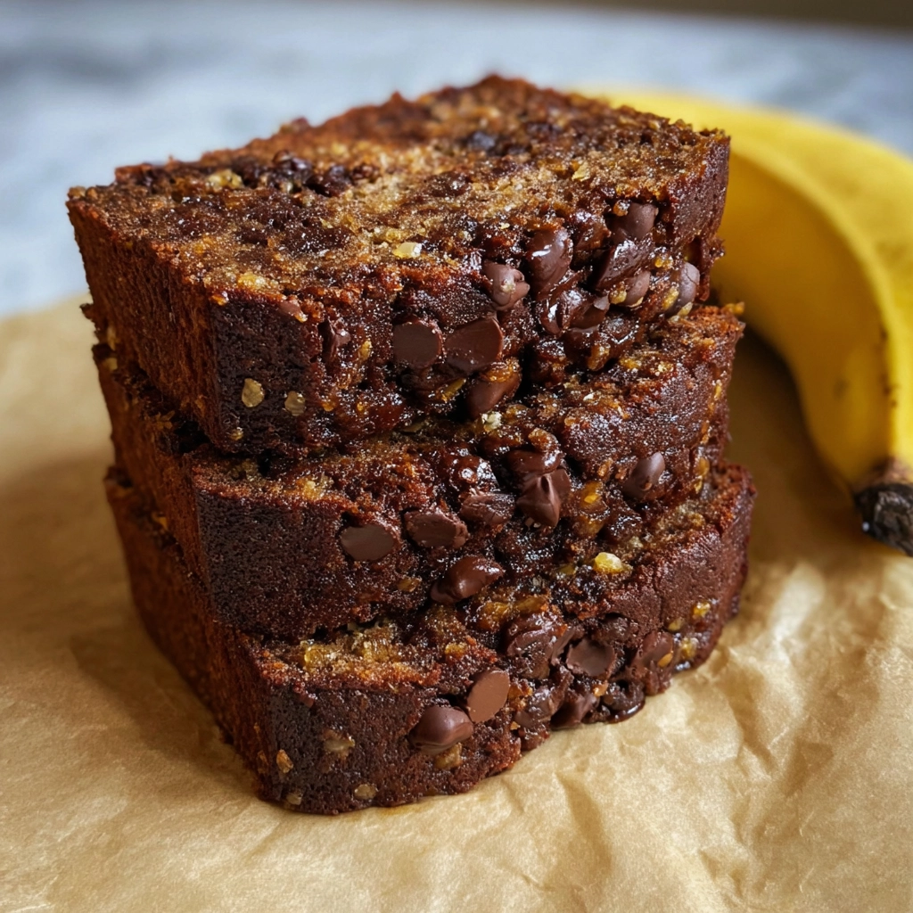 Banana Bread Chocolat Serving