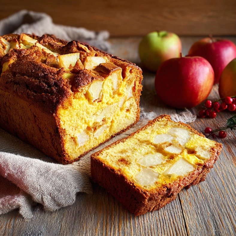 Cake frangipane et pommes Serving