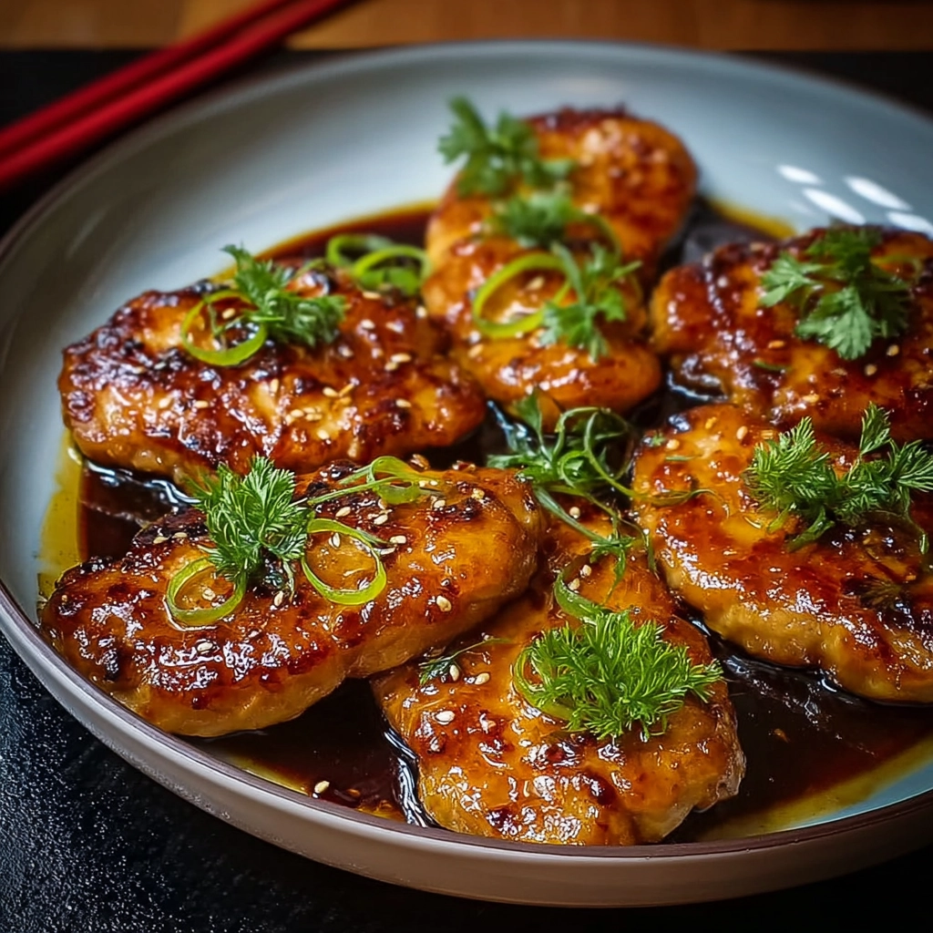 Escalopes Poulet Caramelisees Ail Miel