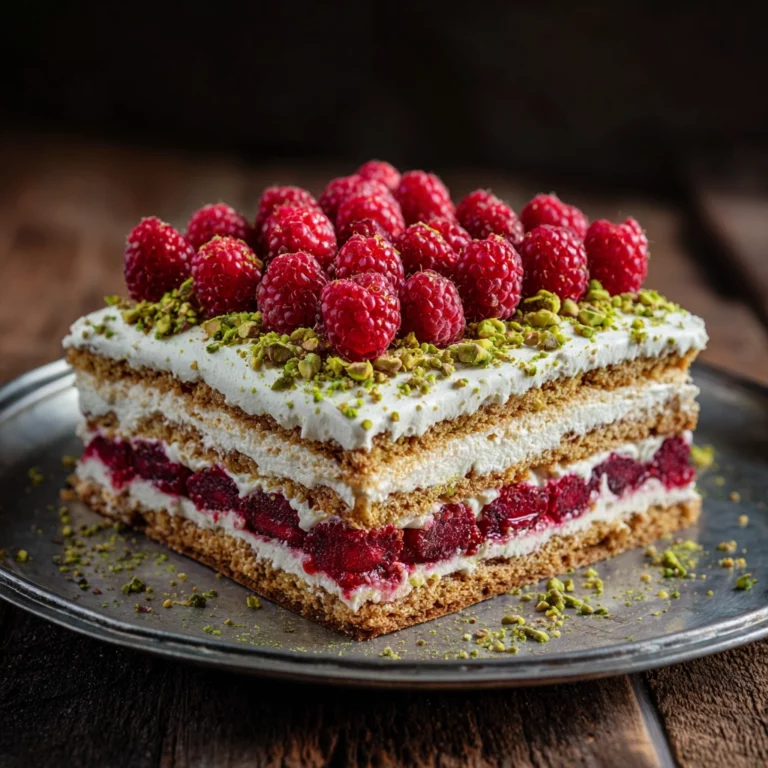 Gâteau Céleste Pistache Framboise