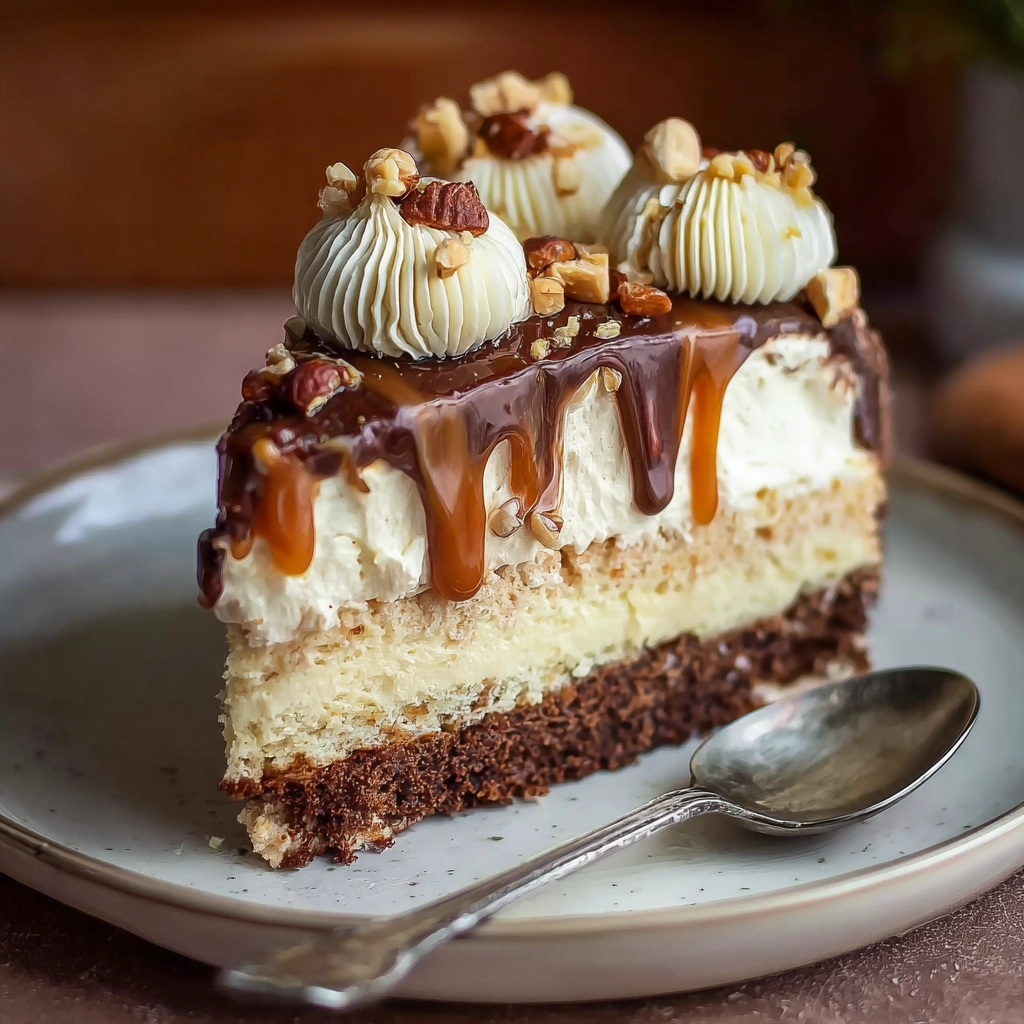 Gateau Chocolat Vanille Serving