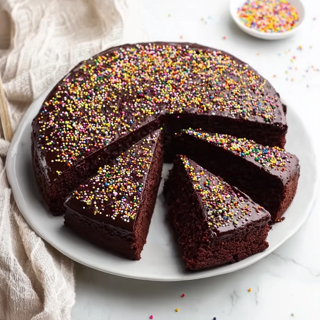 Gâteau au chocolatServing