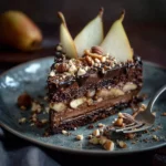 Gâteau crousti fondant chocolat poire