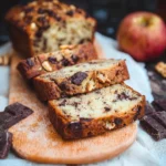 Gâteau healthy à la compote de pomme et pépites de chocolat