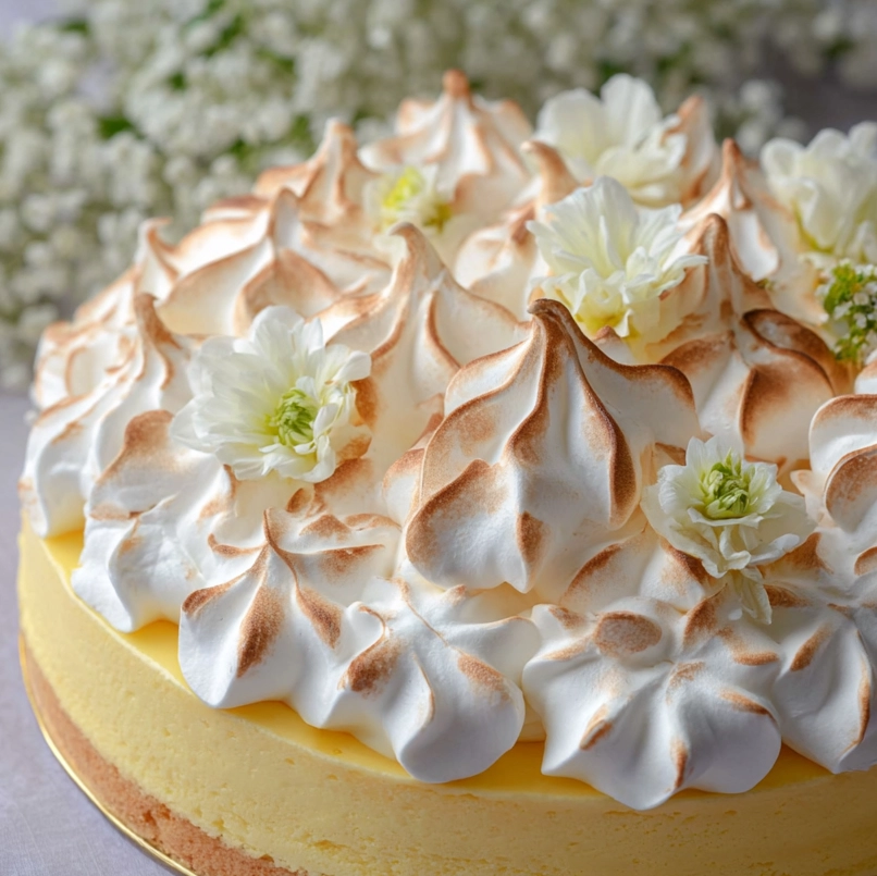Gâteau nuage au citron meringue