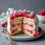 Gâteau sans Cuisson aux Framboises