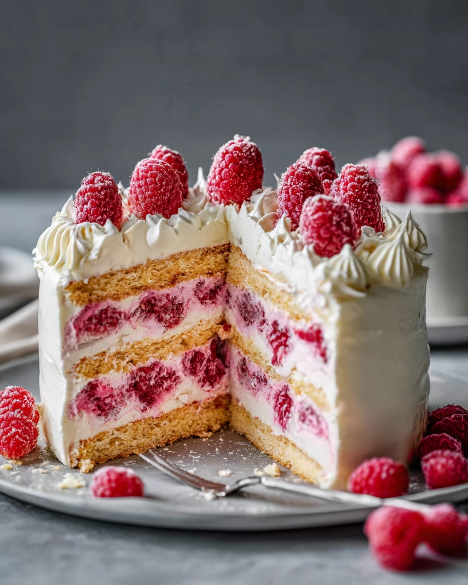 Gâteau sans Cuisson aux Framboises : Le Dessert Estival Facile et Gourmand 5 Gâteau sans Cuisson aux Framboises Serving
