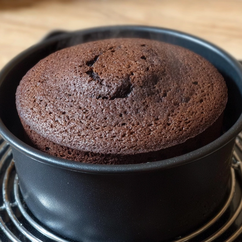 Génoise au chocolat Step