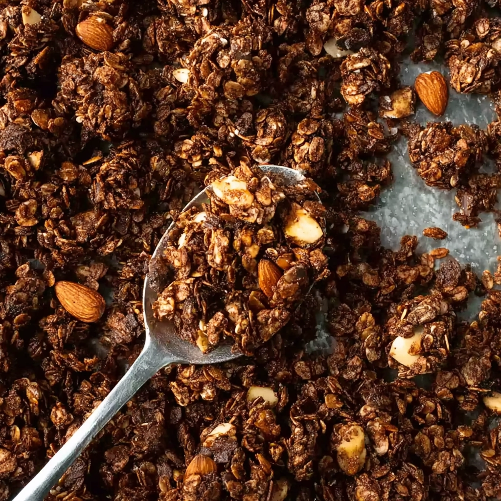 Granola Chocolat Cacahuète : la recette maison qui change tout 5 Granola Chocolat Cacahuete Serving