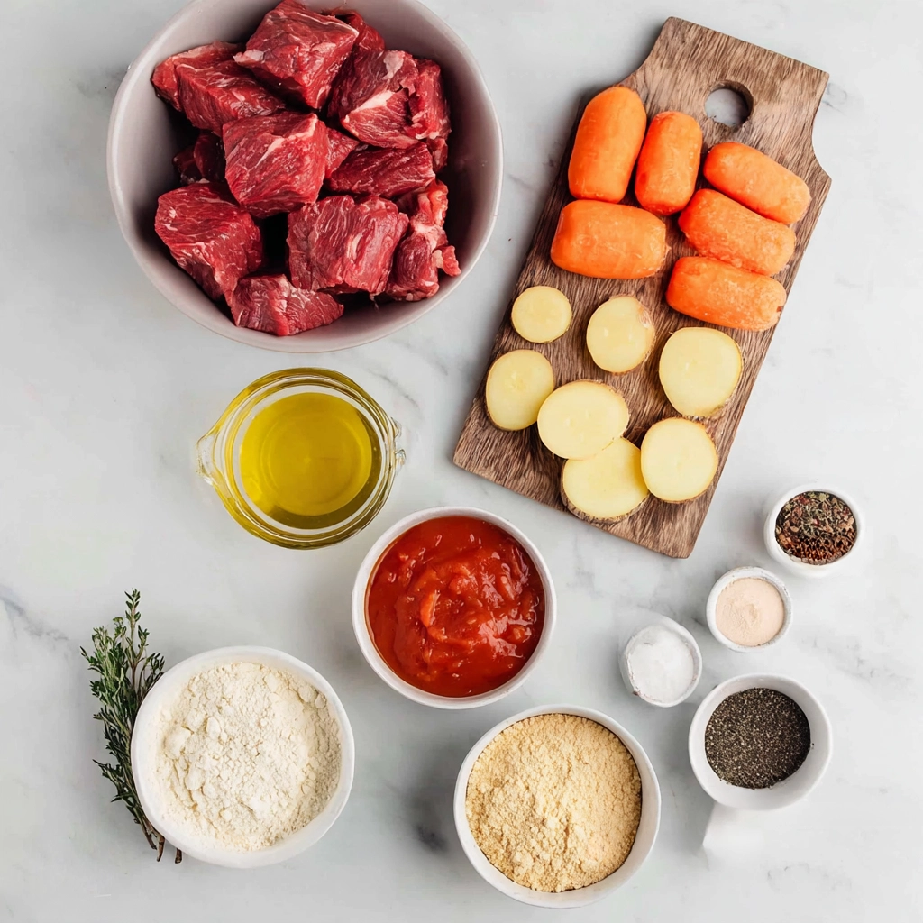 Homemade Beef Stew Ingredients