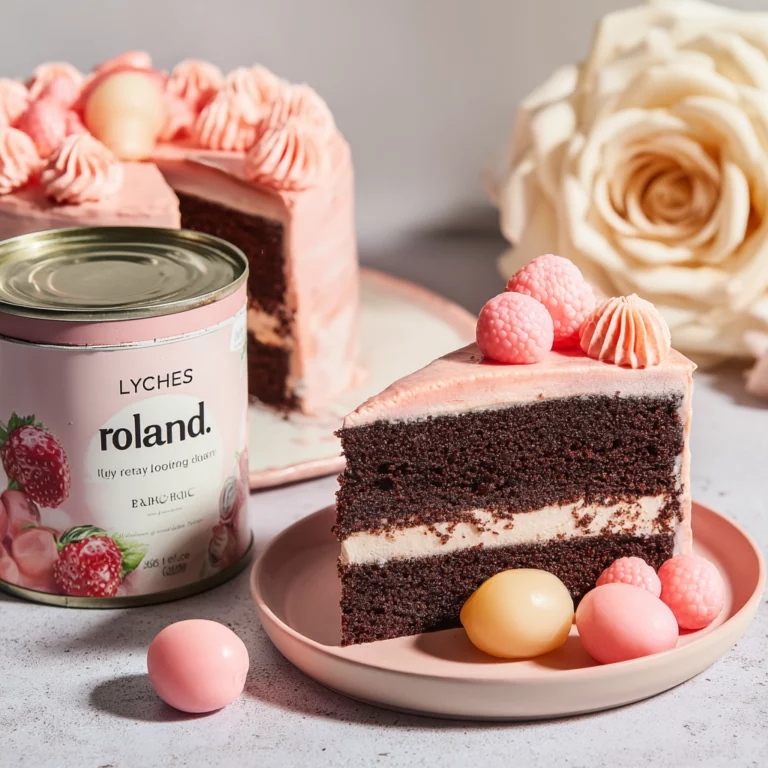 Lychee Rose Chocolate Cake